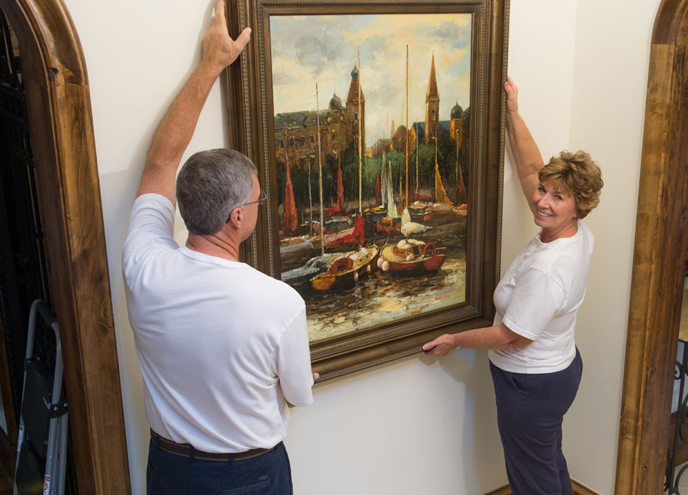 hanging artwork
